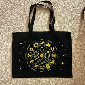 Alex and Ani Canvas Tote "Cosmically Connected" Zodiac Bag, Astrology bag Purse